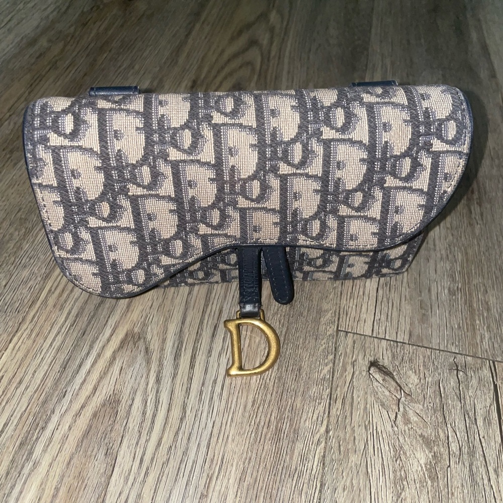 Christian Dior saddle belt purse